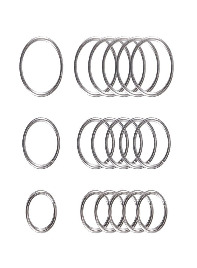 MecArmy CH8 Titanium Split Key Rings Set Bulk, Heavy-Duty EDC Titanium Key Holder Organizer for Men Women, Lightweight & Durable Keychain Rings for Home Outdoor (18 Pcs) - Image 1